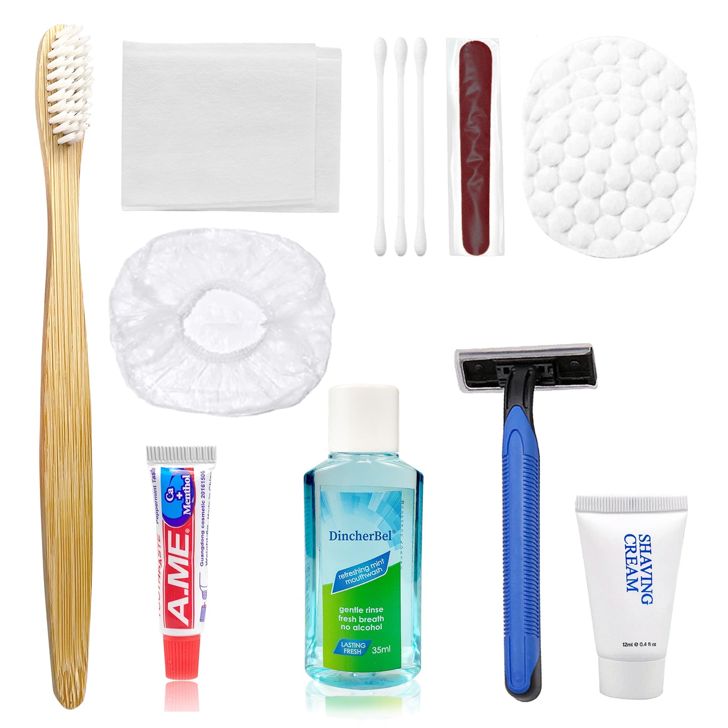 Personal Care Travel Size Toiletries, Individually Packed, The Travel Hygiene Kit Bulk Suitable for Hotel, Home, Camping, Travel-15 Set