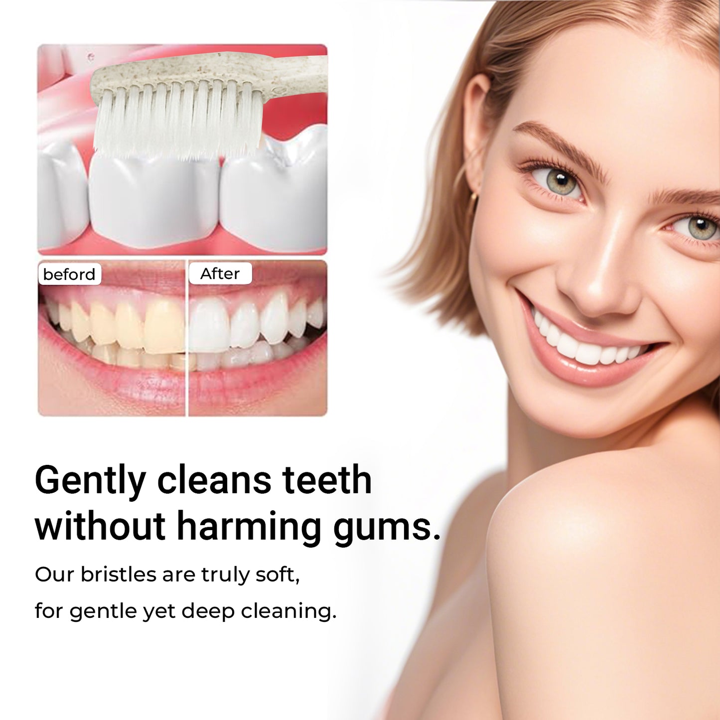 Disposable Dental Kit Individually Wrapped Wheat Straw Travel Include Toothbrush and Toothpaste