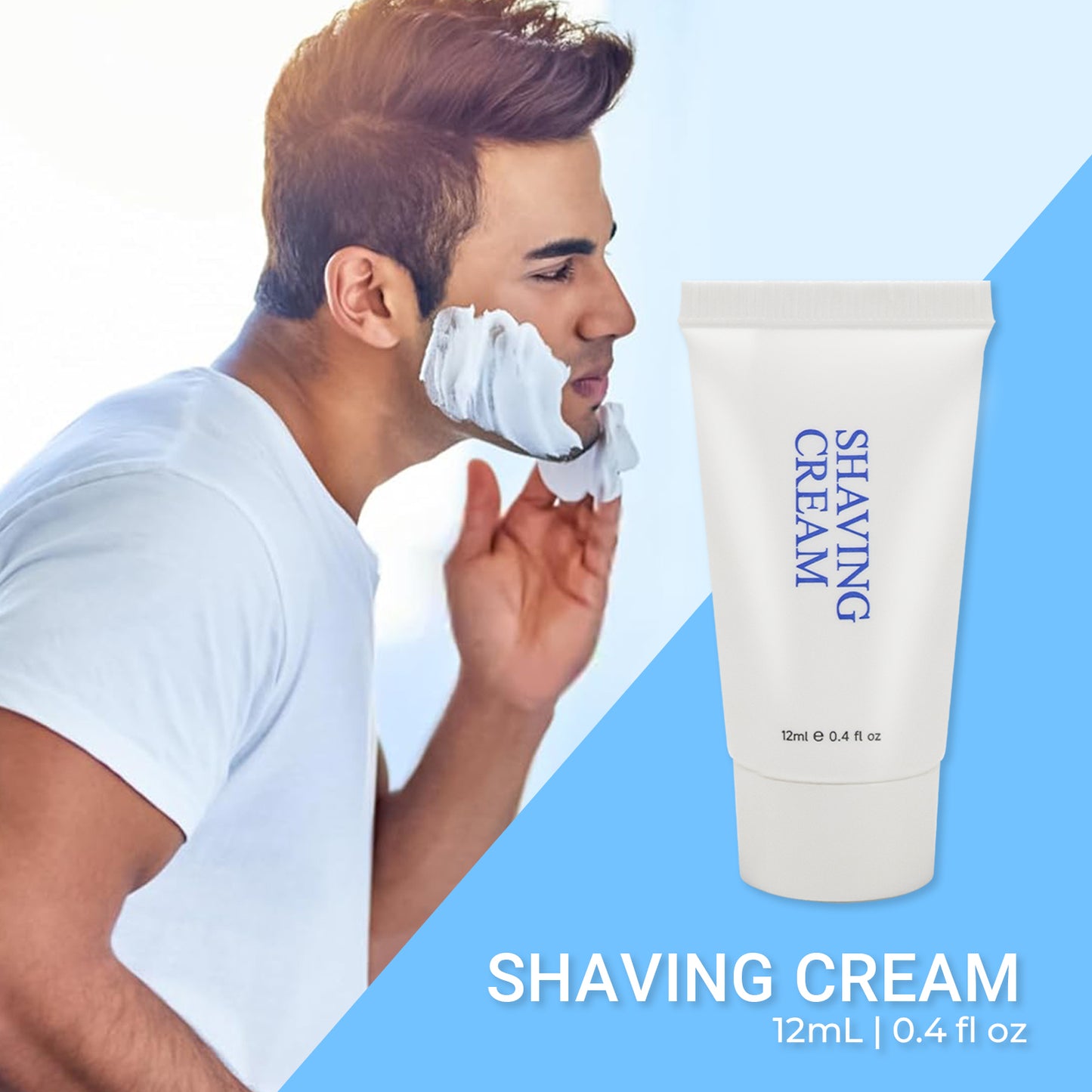Disposable Shaving Kit for Men &Women - Wheat Straw Razors and Cream Bulk
